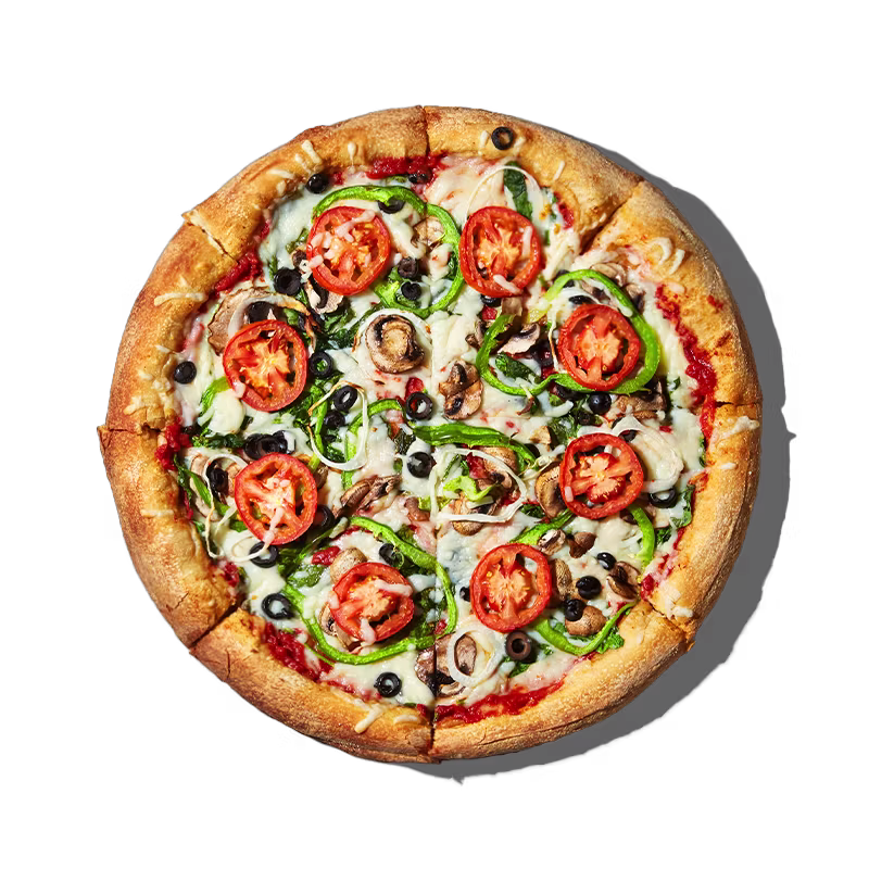 Mellow Mushroom Vegan Veg-Out pizza